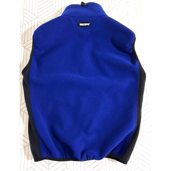 VTG 90s Men's Size Small Marmot WINDSTOPPER Fleece Vest Blue Gorecore i - Picture 3 of 11
